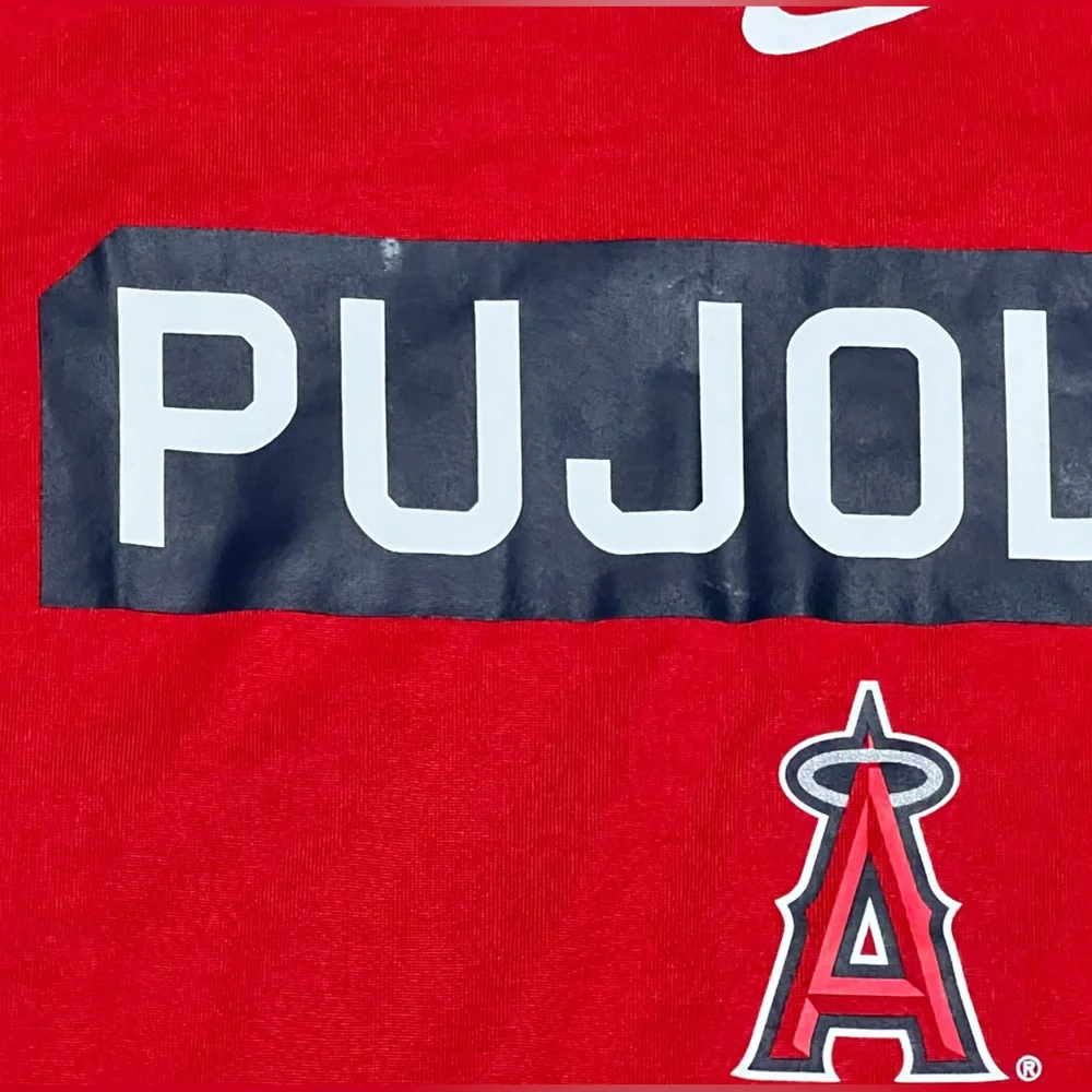 Nike‎ dri fit Los Angeles Angels men's Pujols #5 Graphic Tee shirt size XL MLB